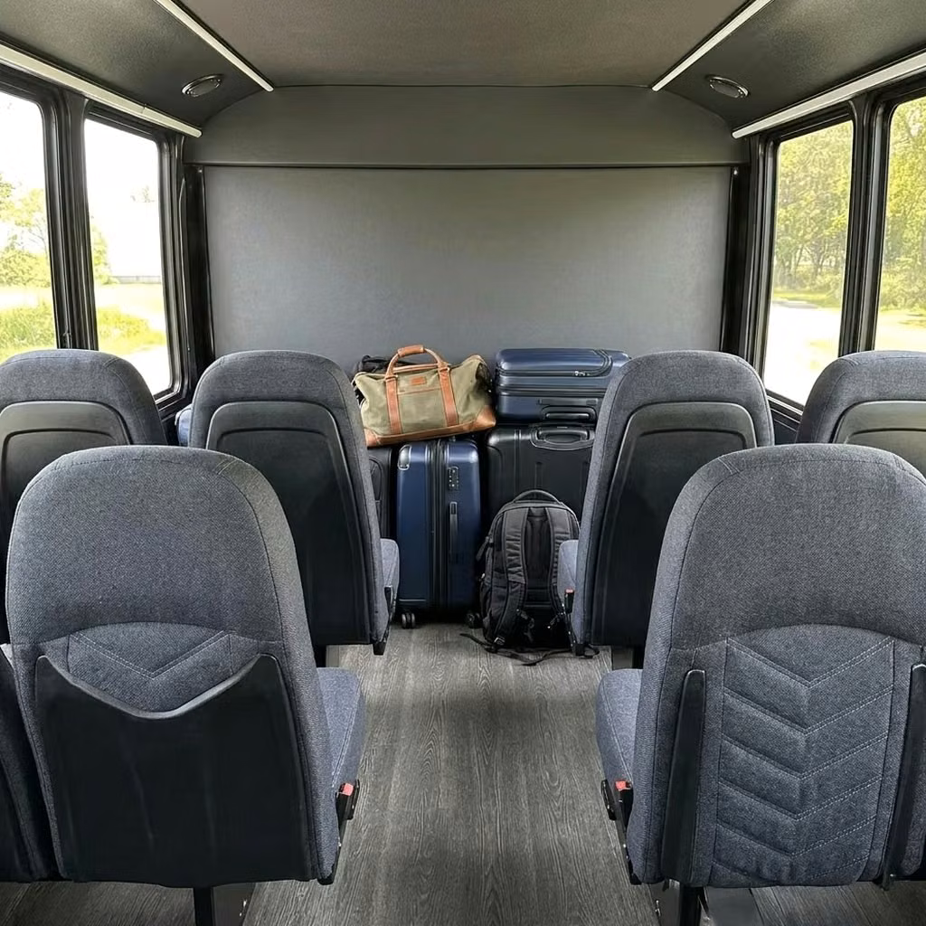 vestavia hills 25 passenger minibus luggage area