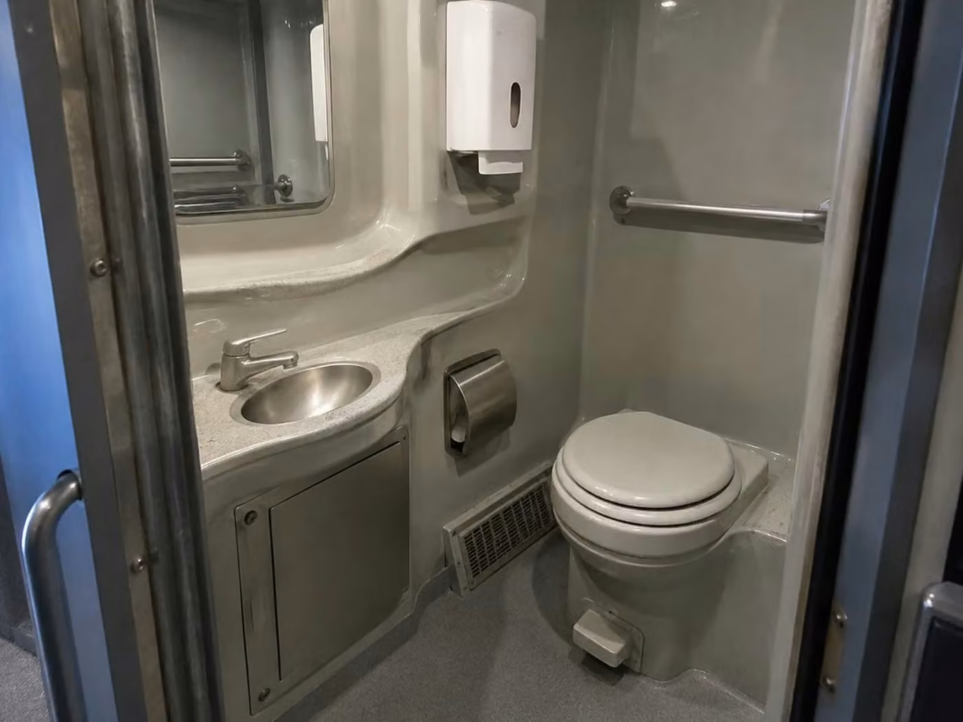 vestavia hills 56 passenger charter bus onboard restroom