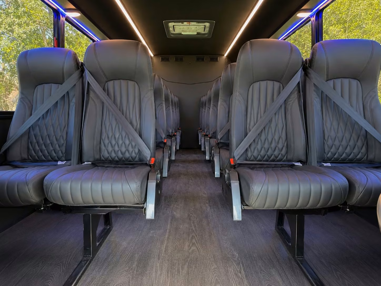 20 passenger minibus interior