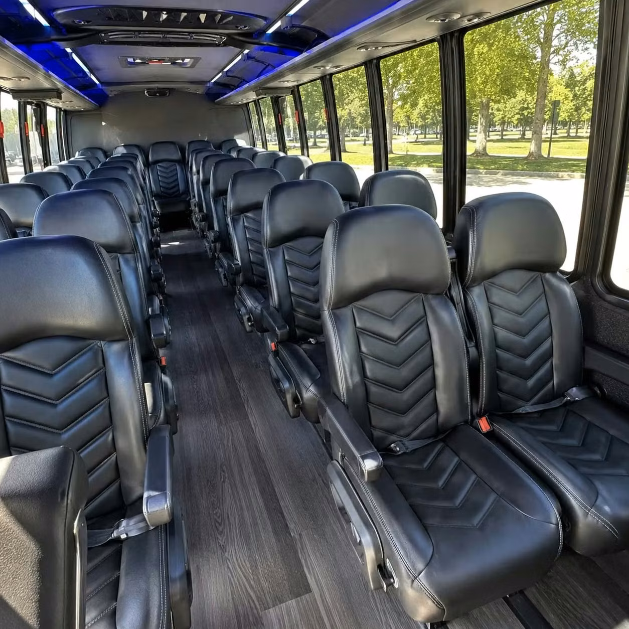 28 passenger minibus inside