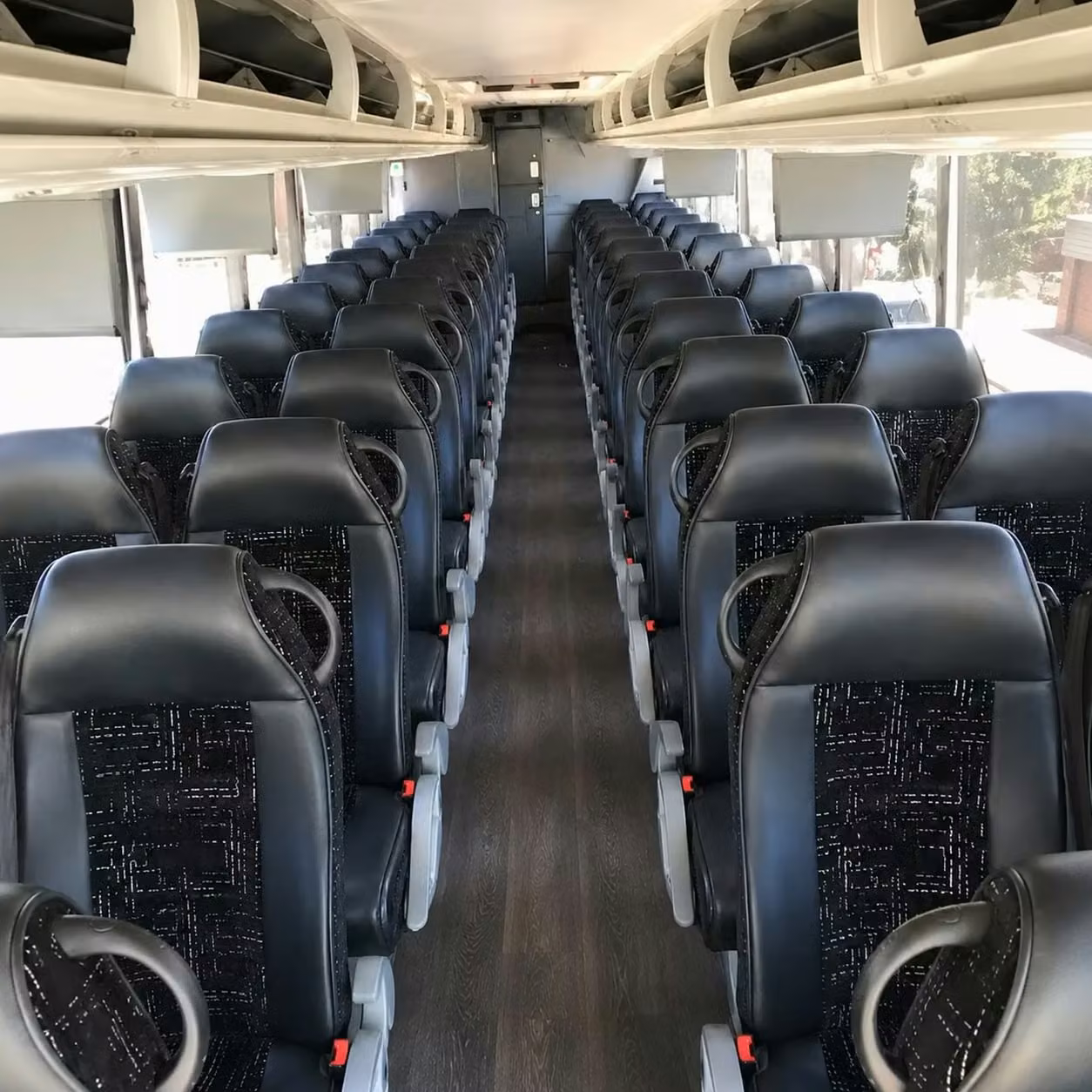 56 passenger charter bus interior
